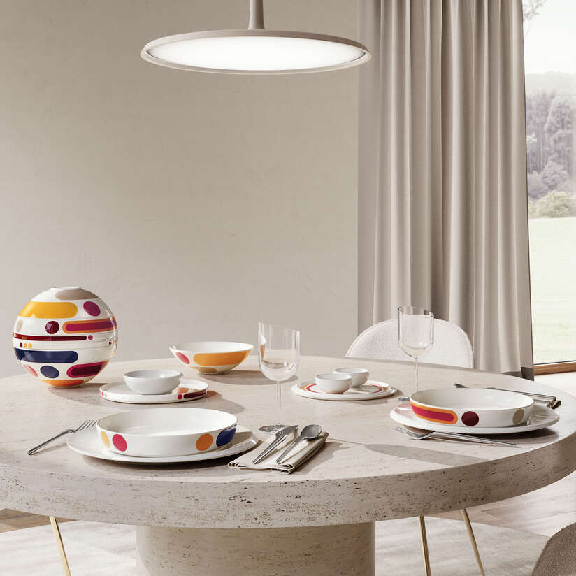 La Boule Dinnerware set - Multi-colored, Premium Porcelain