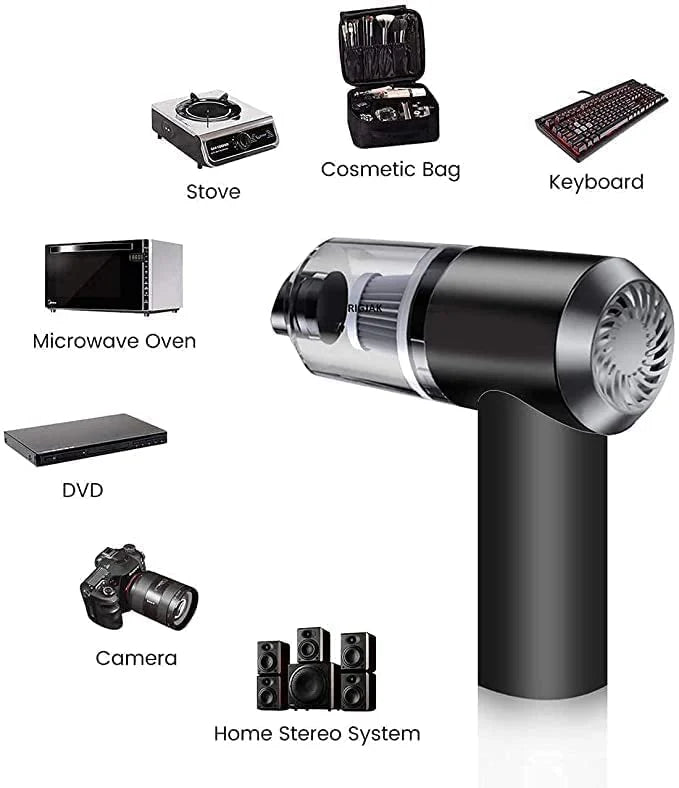 Portable Mini Vacuum Cleaner : FREE 500ml Dish Wash Liquid Included