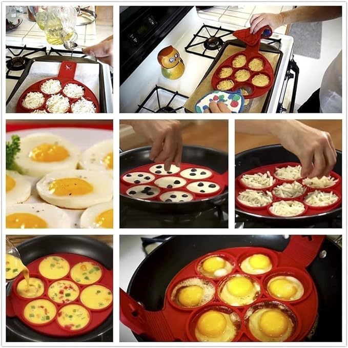 Macadve⢠Multi-Purpose Flip'N'Cook Pancake/Egg/Mini Utthapam Maker