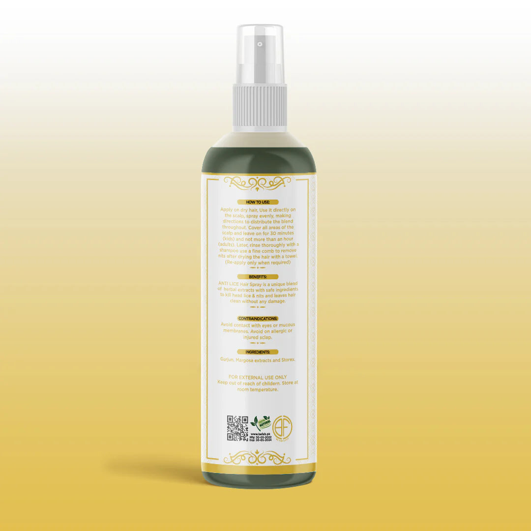 Macadve⢠Anti Lice Hair Spray