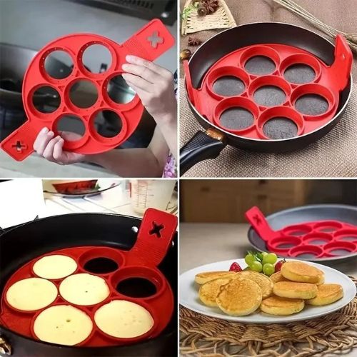 Macadve⢠Multi-Purpose Flip'N'Cook Pancake/Egg/Mini Utthapam Maker