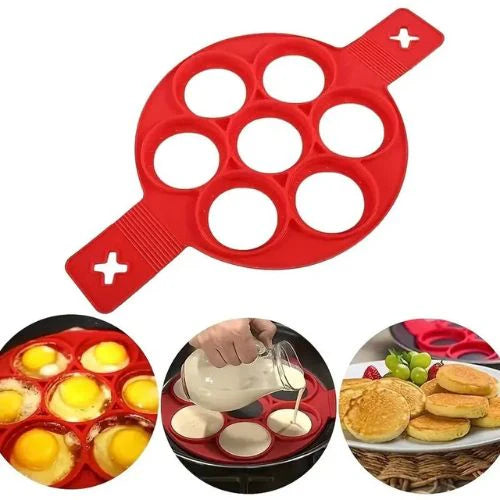Macadve⢠Multi-Purpose Flip'N'Cook Pancake/Egg/Mini Utthapam Maker