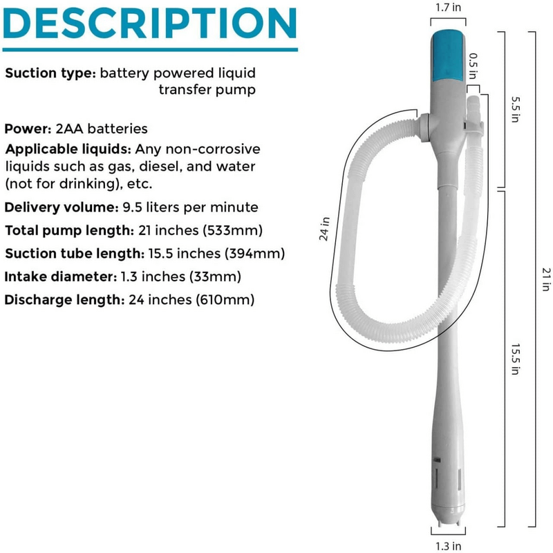 Macadve⢠Handheld Liquid Transfer Pump