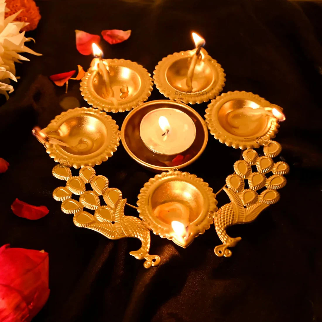 The Symbolism and Significance of a Brass Finish Peacock Diya in Home Décor