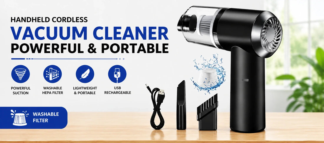 Clean Anytime, Anywhere with a Convenient Portable Vacuum Cleaner