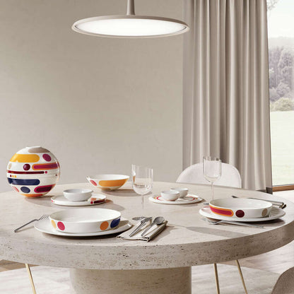 La Boule Dinnerware set - Multi-colored, Premium Porcelain
