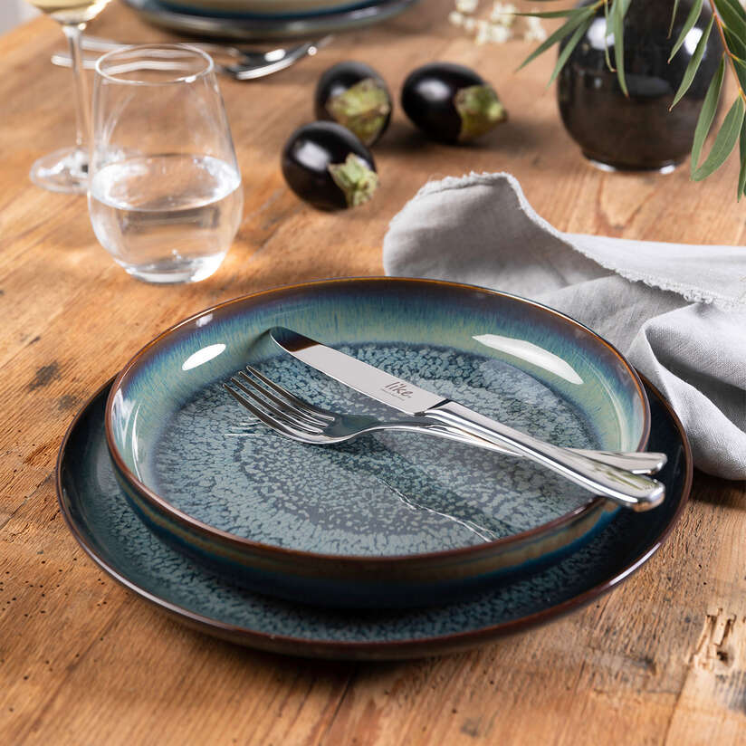 Crafted Pasta bowl Green, 450 ml, Premium Porcelain