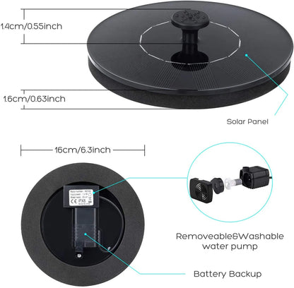 Macadve™ Solar Powered Bird Fountain