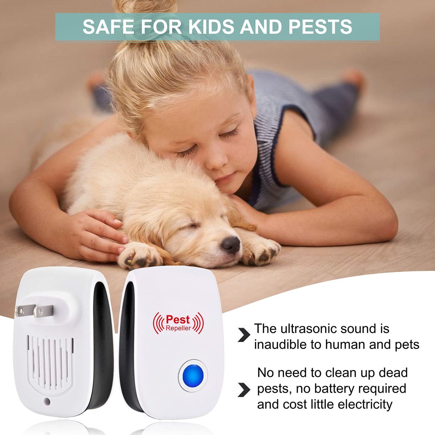 Macadve™ Ultrasonic Portable Pest Repeller