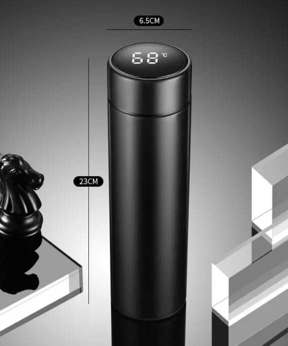 Stainless Steel Temperature Water Bottle – Insulated Hot & Cold Thermos Bottle