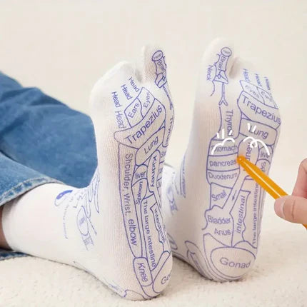 Macadve™ Foot Reflexology Socks with Massage Stick