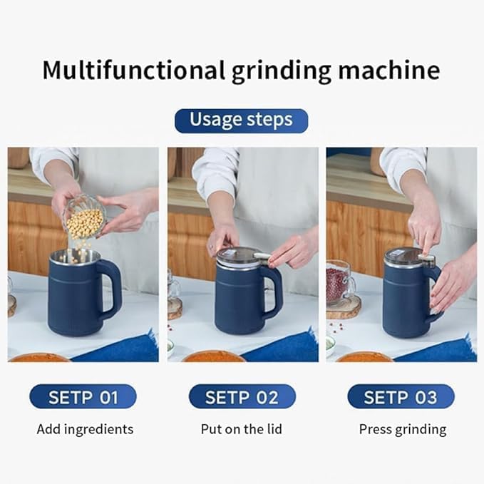 Portable Electric Spice Grinder with Handle
