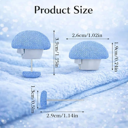 8 Pcs Anti-Slip Blanket Clips - Durable Quilt & Bedsheet Holder Button Fixers