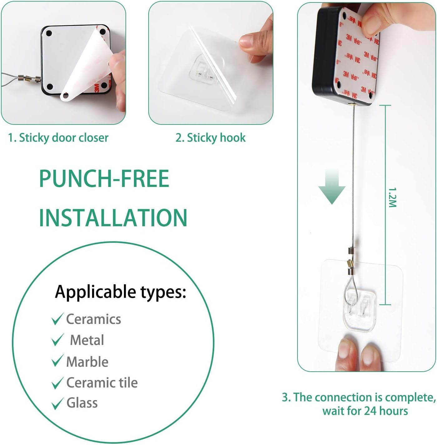 Macadve™ Automatic Door Closer Set