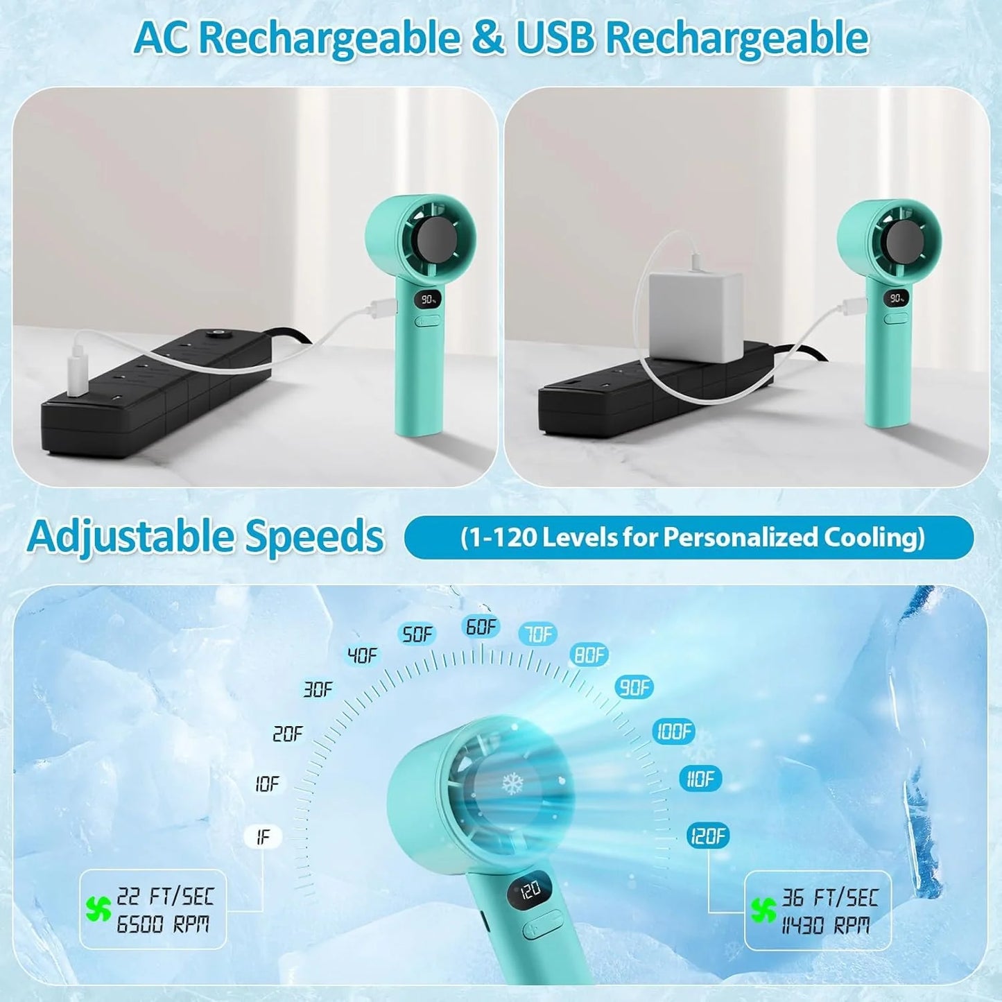 Gold Peel Off Mask & Mini Handheld Fan Combo