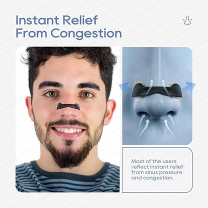 Magnetic Universal Nasal Strip & Clip – Anti-Snoring Breathing Support (PACK OF 2)