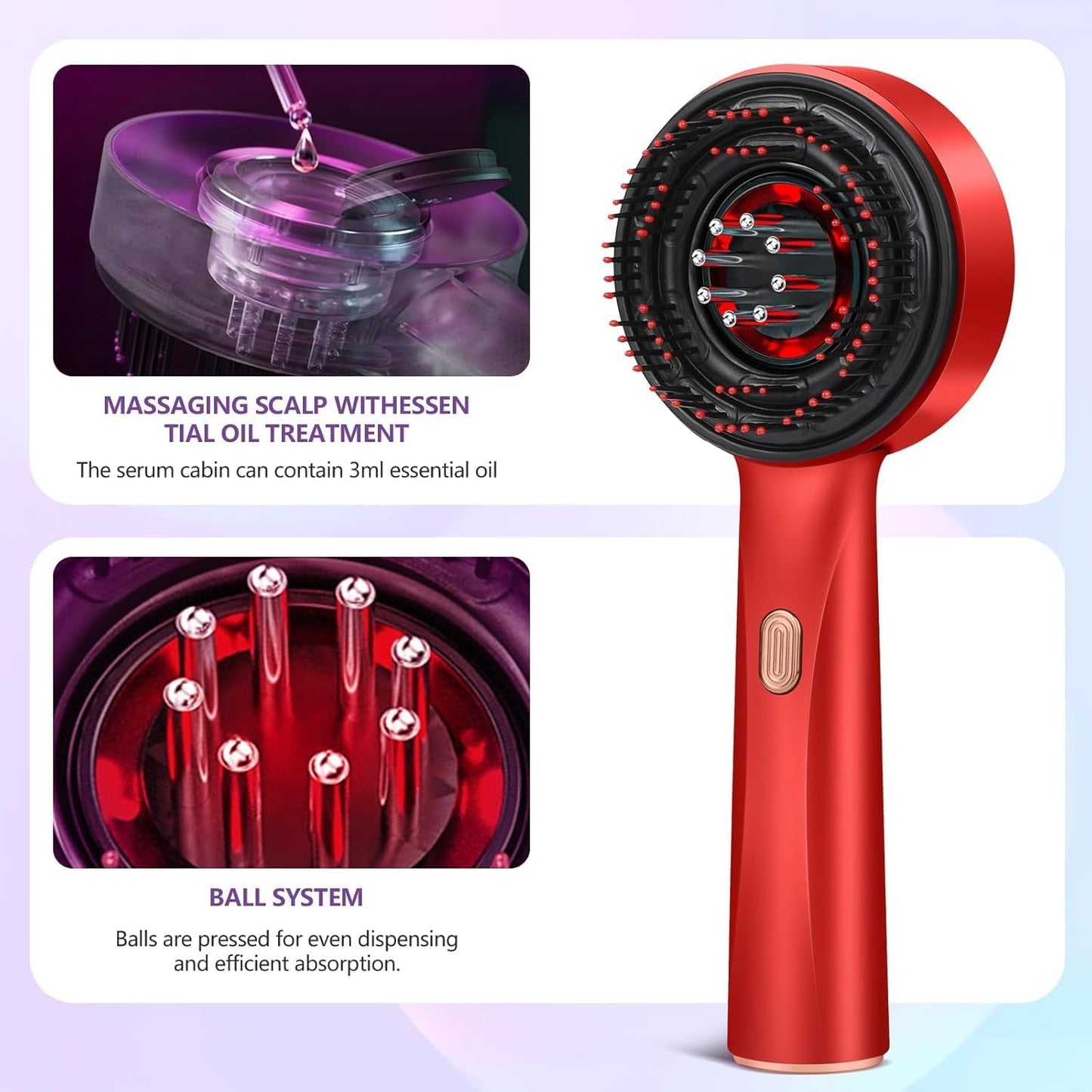 3-1 Red Light Therapy Scalp Massager