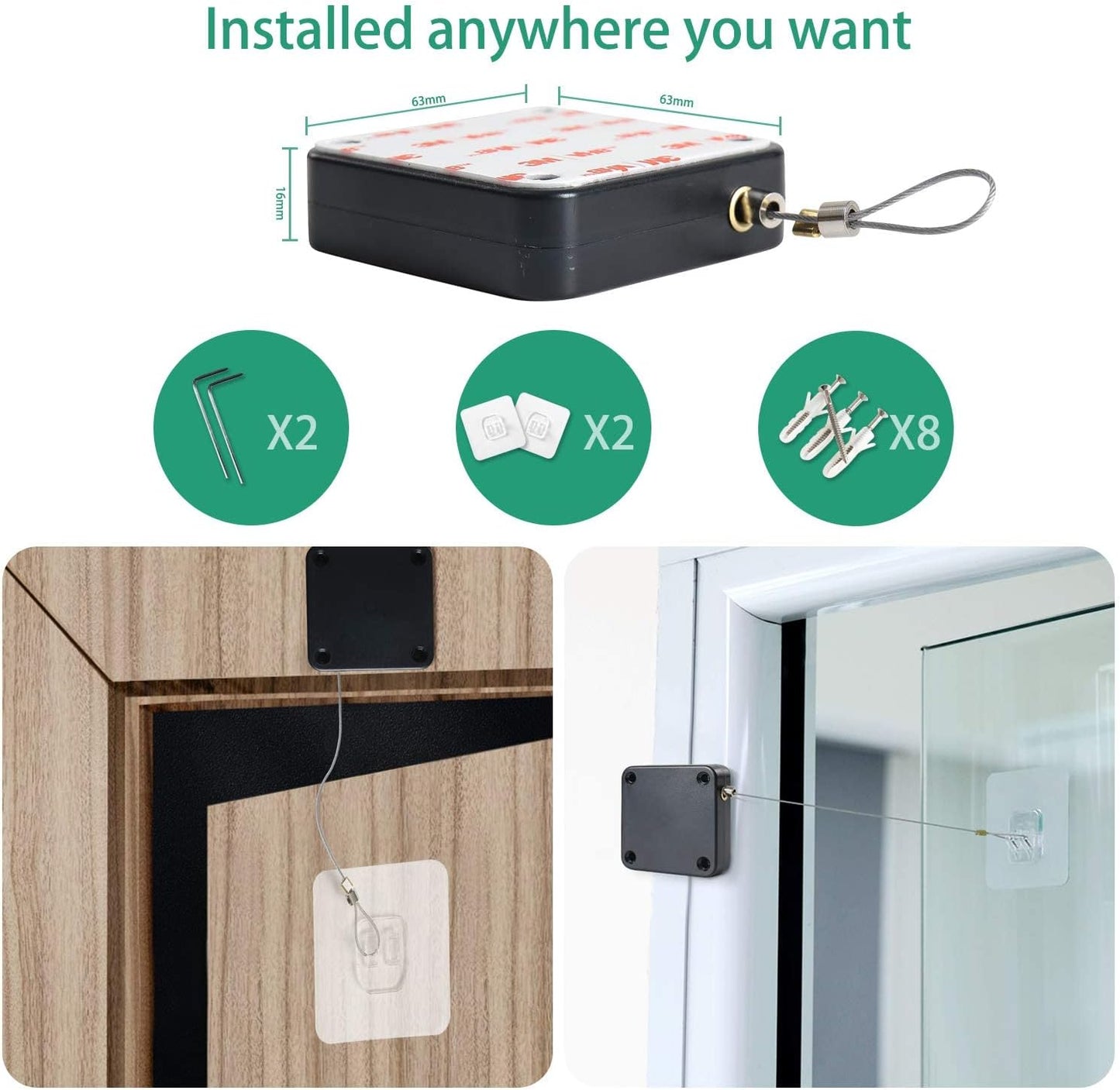 Macadve™ Automatic Door Closer Set