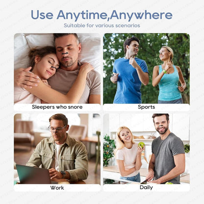 Magnetic Universal Nasal Strip & Clip – Anti-Snoring Breathing Support (PACK OF 2)