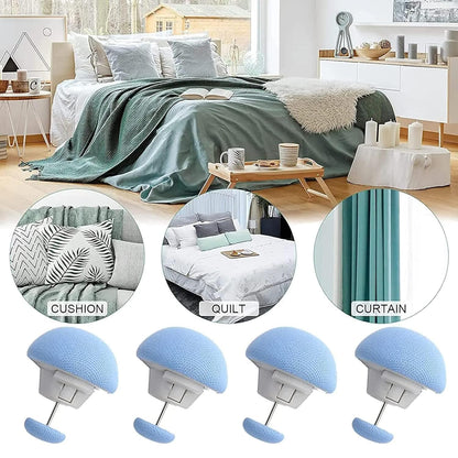 8 Pcs Anti-Slip Blanket Clips - Durable Quilt & Bedsheet Holder Button Fixers