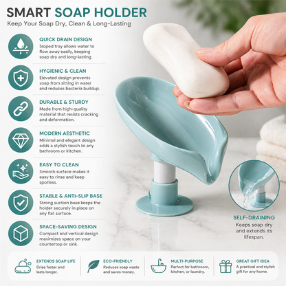 Quick Drain Soap Dish with Suction Base (Sample)