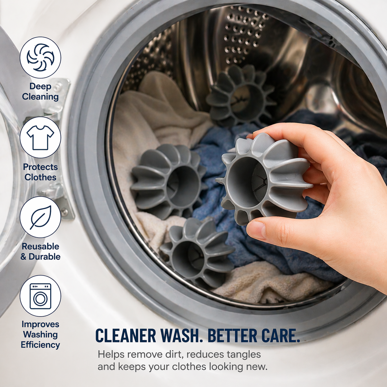 Washing Machine Cleaning Ball (4 Pieces)