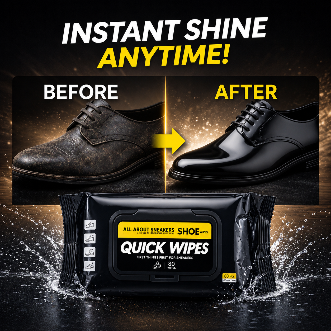 Instant Shoe Cleaning Wipes