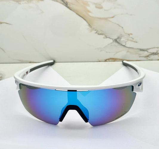 Macadve™ Sports Prizm White Ice Blue Mirror Mens Sunglasses