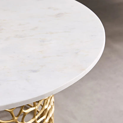 Intrica Aluminium Side Table - Gold