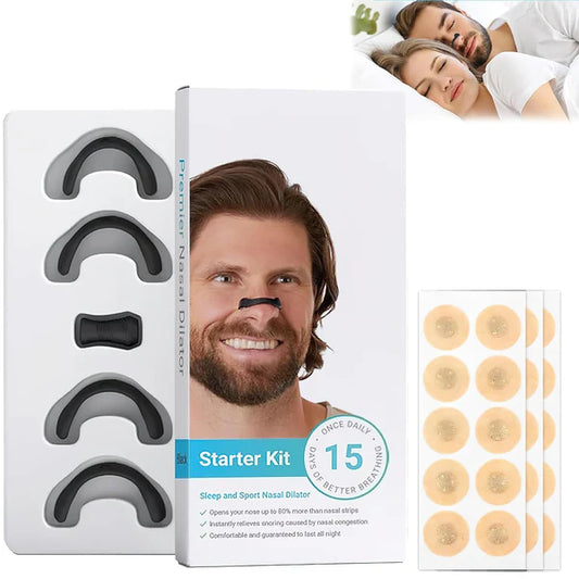 Magnetic Universal Nasal Strip & Clip – Anti-Snoring Breathing Support (PACK OF 2)