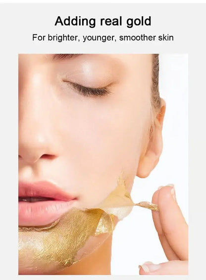 Gold Peel Off Mask & Portable Handheld Fan Combo
