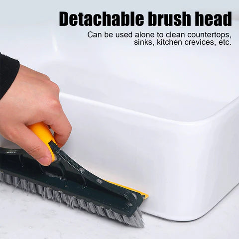 Macadve™ 2 In 1 Scrub Cleaning Brush with Soft Scraper