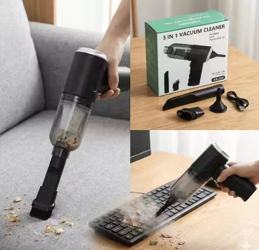 Portable Mini Vacuum Cleaner : FREE 500ml Dish Wash Liquid Included