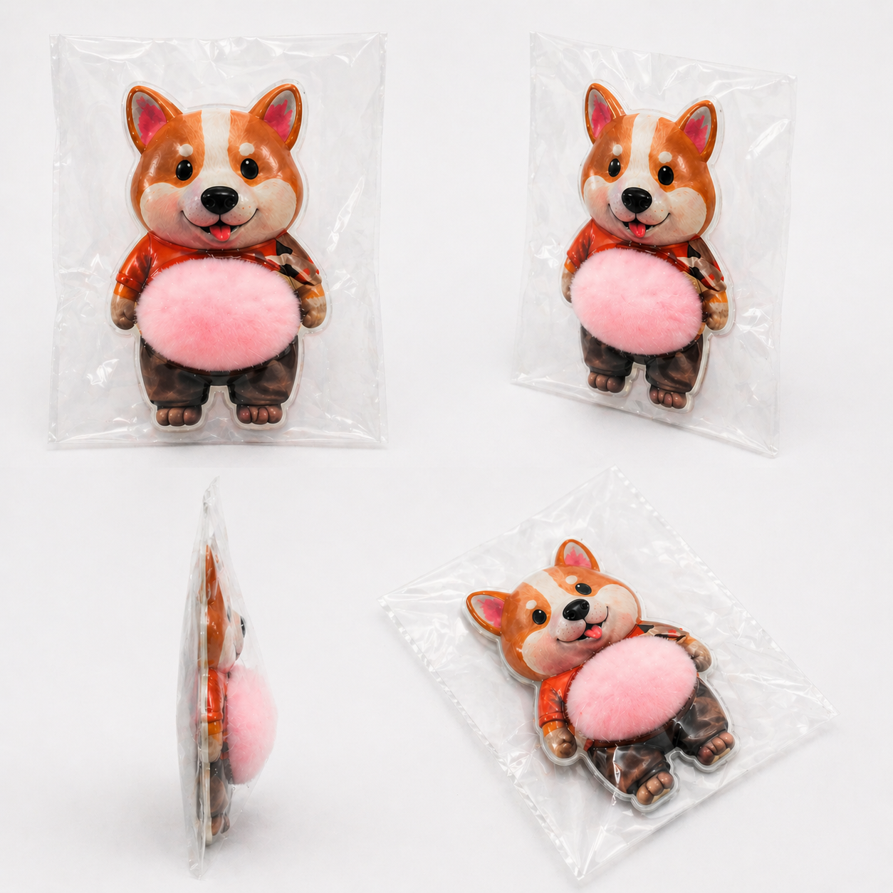Cute 3D Belly Pop Sticker (5 Pcs)