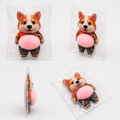Cute 3D Belly Pop Sticker (5 Pcs)