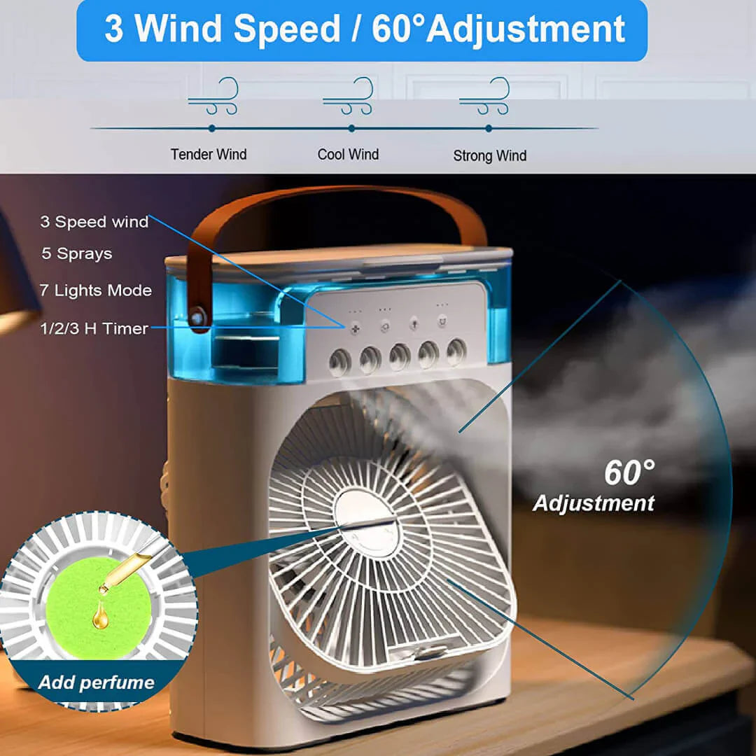 Mini Air Cooler with Mist Spray for Home & Office