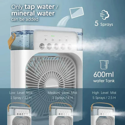 Mini Air Cooler with Mist Spray for Home & Office