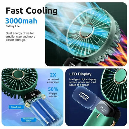 Gold Peel Off Mask & Portable Handheld Fan Combo