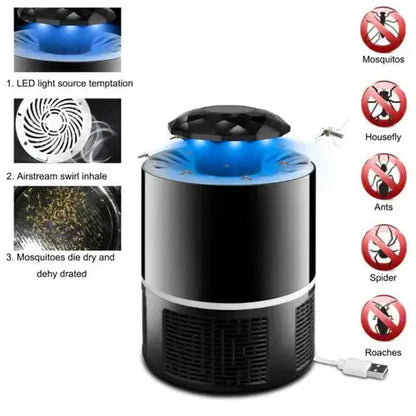 Mosquito Killer Lamp (Black) with Free Mosquito Patch