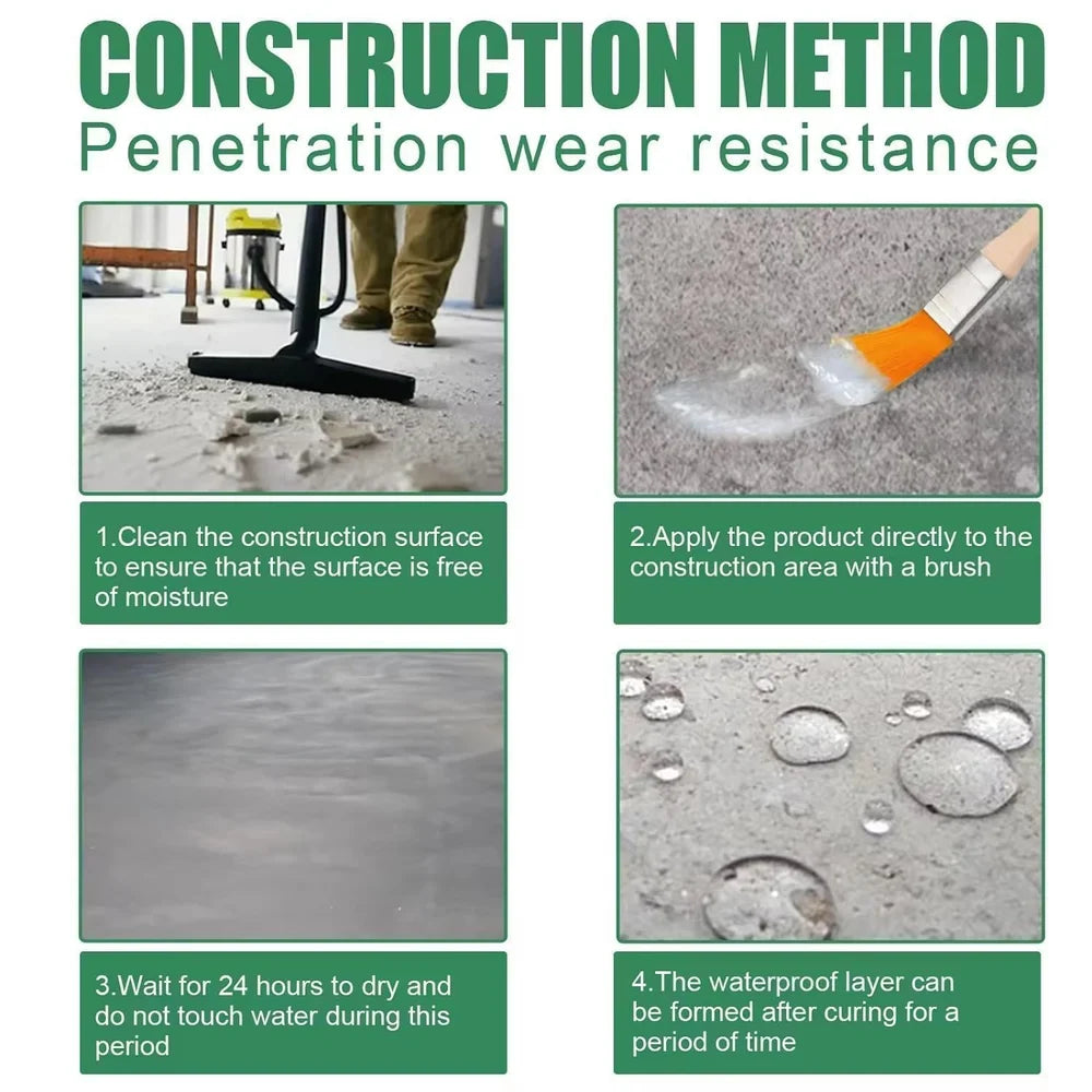 Strong Waterproof Invisible Paint + Brush Free